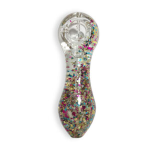 Glow-In-The-Dark Sparkly Glitter Glass Pipe For Sale | Free NZ Shipping