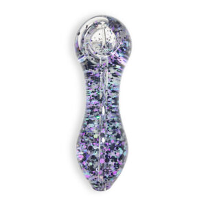 Glow-In-The-Dark Sparkly Glitter Glass Pipe For Sale | Free NZ Shipping