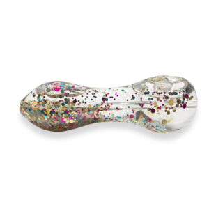 Glow-In-The-Dark Sparkly Glitter Glass Pipe For Sale | Free NZ Shipping
