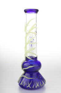 Glow-In-The-Dark Beaker Bong | Glass Bongs For Sale | Free NZ Shipping