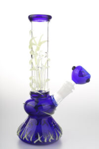 Glow-In-The-Dark Beaker Bong | Glass Bongs For Sale | Free NZ Shipping