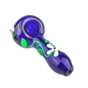 Glow In Dark Flower Glass Pipe | Weed Bowls For Sale | Free NZ Shipping