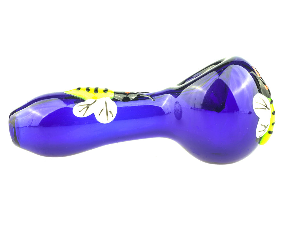 Glow In The Dark Bee Glass Pipe | Weed Bowls For Sale | Free NZ Shipping