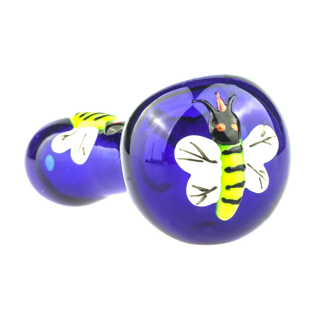 Glow In The Dark Bee Glass Pipe | Weed Bowls For Sale | Free NZ Shipping