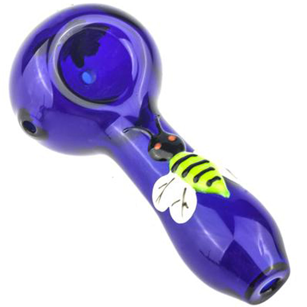 Glow In The Dark Bee Glass Pipe | Weed Bowls For Sale | Free NZ Shipping
