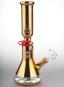 Golden Collapsible Travel Beaker Bong | Bongs For Sale | Free NZ Shipping
