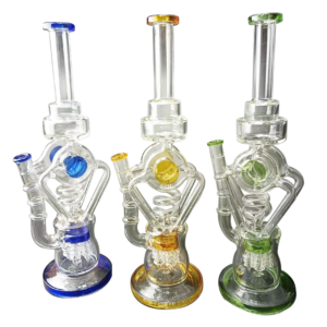 Gourd Perc Recycler Glass Bong | Water Pipes For Sale | Free NZ Shipping