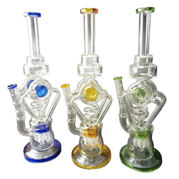 Gourd Perc Recycler Glass Bong | Water Pipes For Sale | Free NZ Shipping
