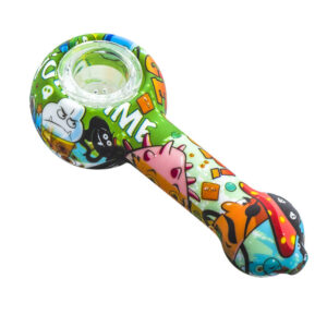 Graffiti Silicone Spoon Hand Pipe/Weed Bowls For Sale | Free NZ Shipping