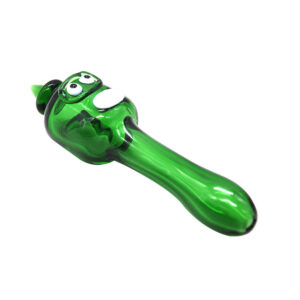 Green Face Glass Spoon Pot Pipe | Weed Bowls For Sale | Free NZ Shipping