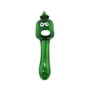 Green Face Glass Spoon Pot Pipe | Weed Bowls For Sale | Free NZ Shipping