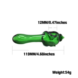 Green Face Glass Spoon Pot Pipe | Weed Bowls For Sale | Free NZ Shipping