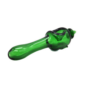 Green Face Glass Spoon Pot Pipe | Weed Bowls For Sale | Free NZ Shipping