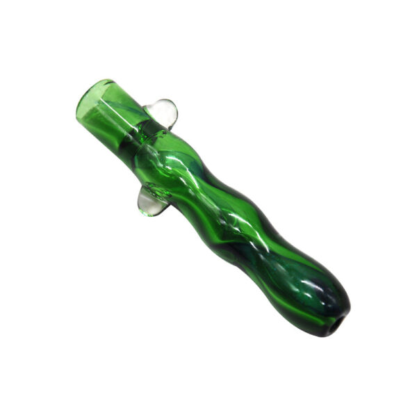Green Jade One Hitter Glass Pipe | Chillums For Sale | Free NZ Shipping