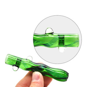 Green Jade One Hitter Glass Pipe | Chillums For Sale | Free NZ Shipping