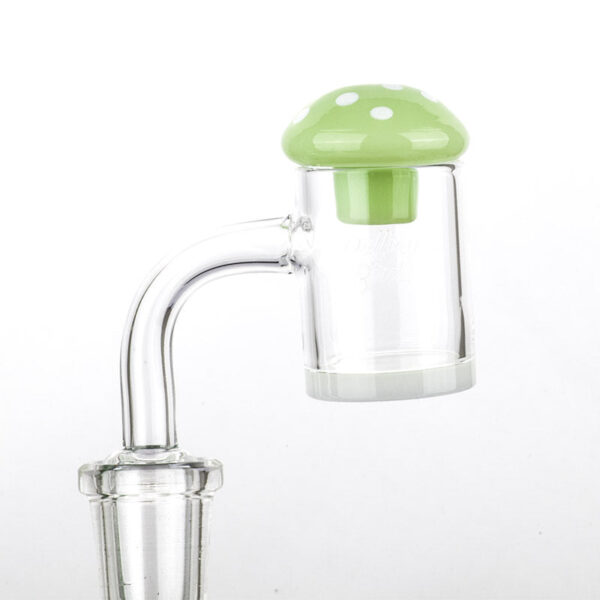Green Mushroom Glass Carb Cap  Dab Tools For Sale  Free NZ Shipping