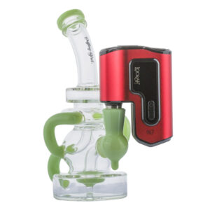Green Recycler Perc Dab Rig w/ Lookah Q7 Electric Dab Nail Set | PB