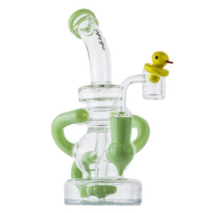 Green Recycler Showerhead Perc Dab Rig Set For Sale | Free NZ Shipping