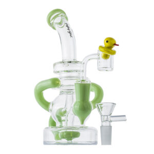 Green Recycler Showerhead Perc Dab Rig Set For Sale | Free NZ Shipping