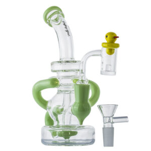 Green Recycler Showerhead Perc Dab Rig Set For Sale | Free NZ Shipping
