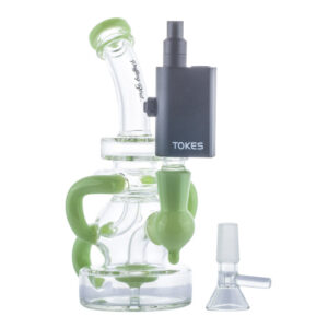 Green Showerhead Dab Rig w/ SOC Tokes Vaporizer Set | Free NZ Shipping