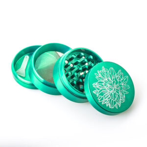 Green Zinc Alloy Weed/Herb Grinder 3 Layer For Sale | Free NZ Shipping