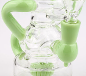 Green Recycler Showerhead Perc Dab Rig | Bong For Sale | Free NZ Shipping