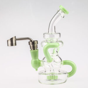 Green Recycler Showerhead Perc Dab Rig | Bong For Sale | Free NZ Shipping