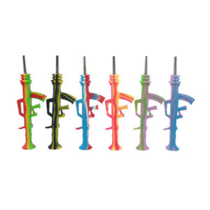 Gun Shape Silicone Nectar Collector - Silicone Dab Rigs For Sale - Puffing Bird - Online Headshop