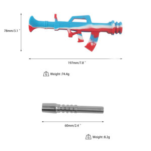 Gun Shape Silicone Nectar Collector - Silicone Dab Rigs For Sale - Puffing Bird - Online Headshop