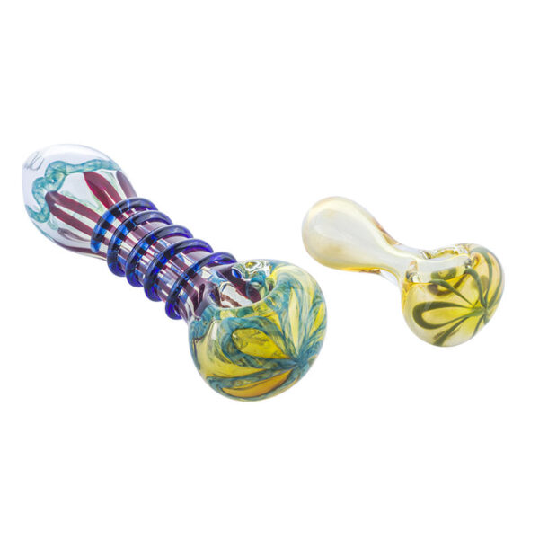Handmade Nano Pipe w/ Milli Scheme Blue Spiral Pipe Set | Free NZ Shipping