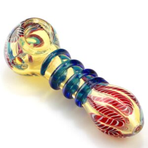 Handmade Nano Pipe w/ Milli Scheme Blue Spiral Pipe Set | Free NZ Shipping