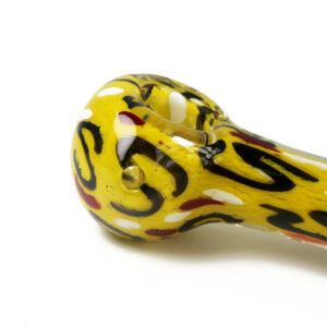 Handmade Strips Glass Pipe | Spoon Weed Pipes For Sale | Free NZ Shipping