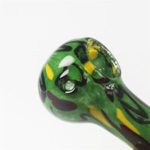 Handmade Strips Glass Pipe | Spoon Weed Pipes For Sale | Free NZ Shipping