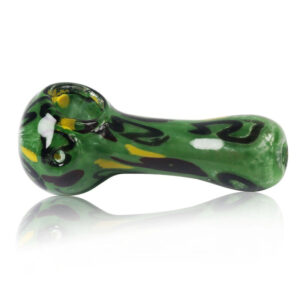 Handmade Strips Glass Pipe | Spoon Weed Pipes For Sale | Free NZ Shipping