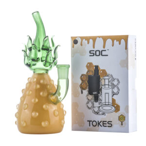 Heady Glass Pineapple Bong w/ SOC Tokes Vaporizer Set | Free NZ Shipping
