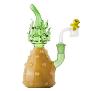Heady Glass Pineapple Theme Bong Set w/Quartz Banger | Free NZ Shipping