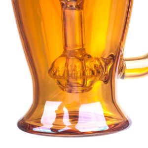 Heady Orange Glass Bong Set w/ Quartz Banger and Carb Cap | For Sale