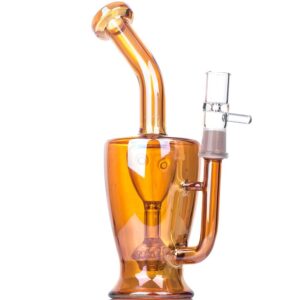 Heady Orange Glass Bong Set w/ Quartz Banger and Carb Cap | For Sale