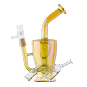 Heady Orange Glass Bong Set w/ Quartz Banger and Carb Cap | For Sale
