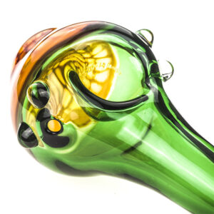 Honeycomb Green Glass Spoon Pipe  Pot Pipes For Sale  Free NZ Shipping