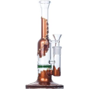 9" Straight Tube Honeycomb Bong | Glass Bongs For Sale | Free NZ Shipping