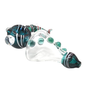 Horn Glass Pot Pipe w/ Marbles | Weed Bowls For Sale | Free NZ Shipping