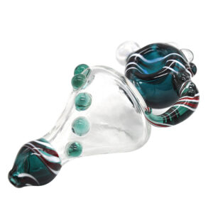 Horn Glass Pot Pipe w/ Marbles | Weed Bowls For Sale | Free NZ Shipping