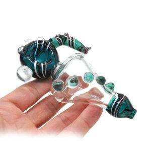 Horn Glass Pot Pipe w/ Marbles | Weed Bowls For Sale | Free NZ Shipping