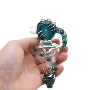 Horn Glass Pot Pipe w/ Marbles | Weed Bowls For Sale | Free NZ Shipping