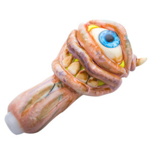 Horned Cyclops Glass Pipe  Novelty Pipes For Sale  Free NZ Shipping