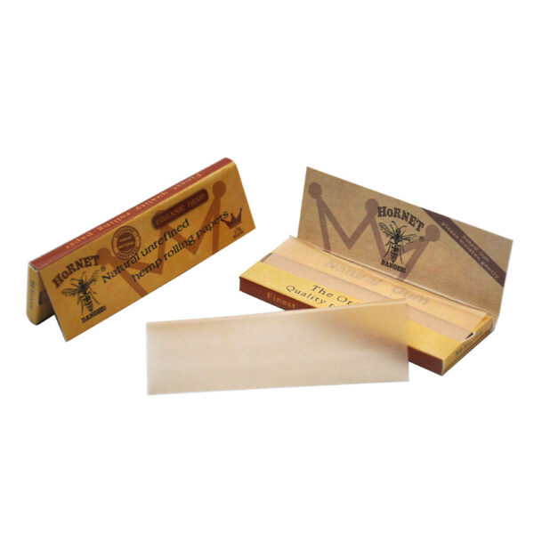 Hornet Brown Slim Organic Hemp Rolling Paper For Sale | Free NZ Shipping