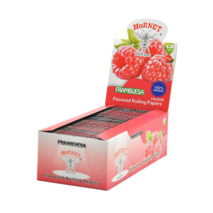 Hornet Frambuesa Flavor Smoke Rolling Paper 5 Booklets  Free NZ Shipping