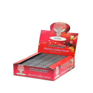 Hornet Strawberry Flavor Rolling Paper 5 Booklets  Free NZ Shipping